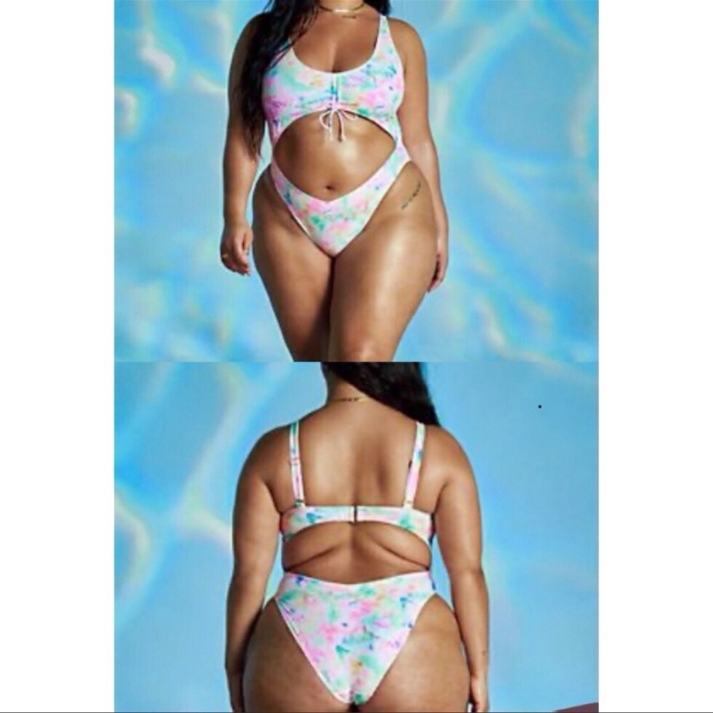 Tabria Majors One Piece Fashion to Figure Tie Dye Swimsuit Size 3